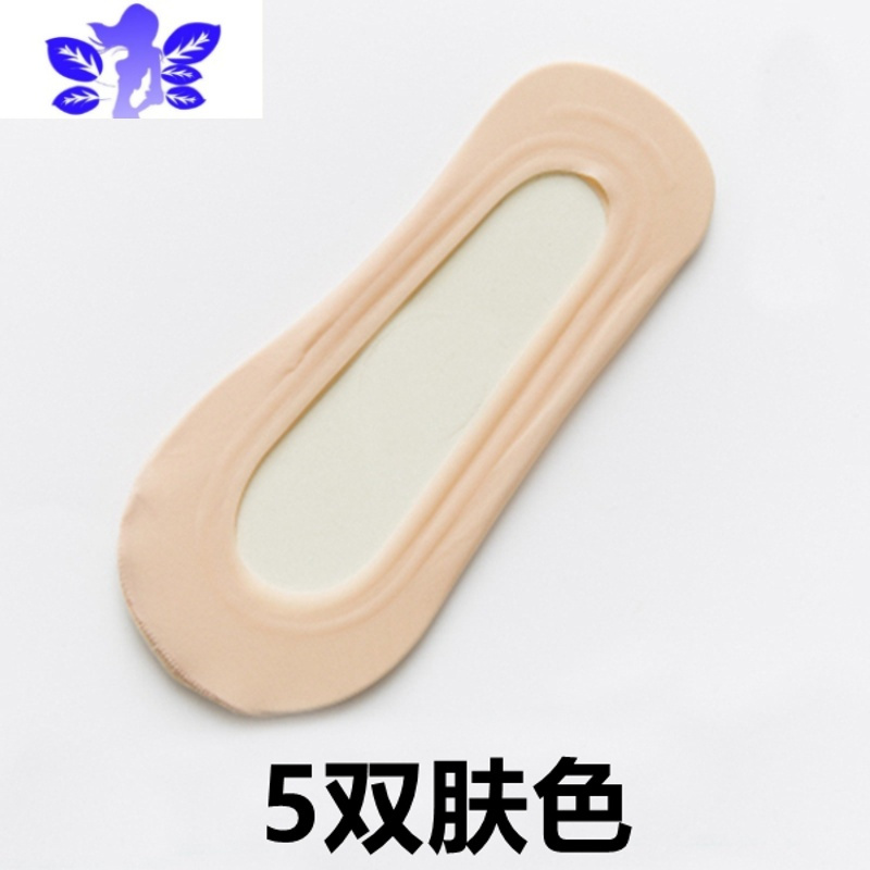 Ideamini床袜女夏季冰丝浅口隐形袜子蕾丝船袜薄款硅胶防滑不掉跟袜子