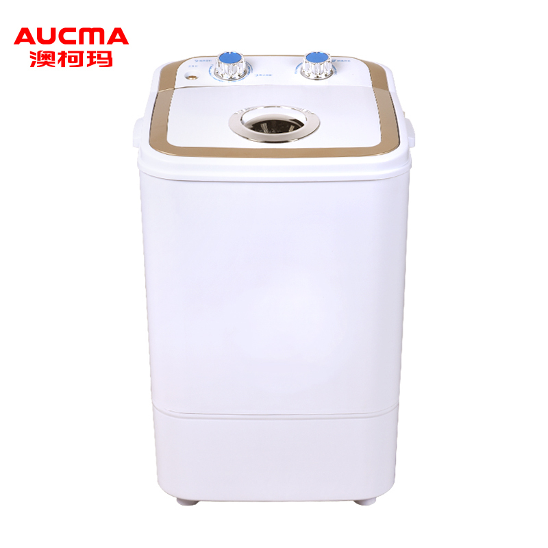 澳柯玛(AUCMA)XPB38-5026 3.8公斤半自动单桶洗衣机 非变频 家用 迷你小洗衣机(香槟金)