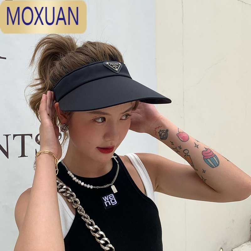 MOXUAN空顶帽女夏季防晒无顶遮脸太阳帽遮阳帽运动速干鸭舌帽韩版贝壳帽