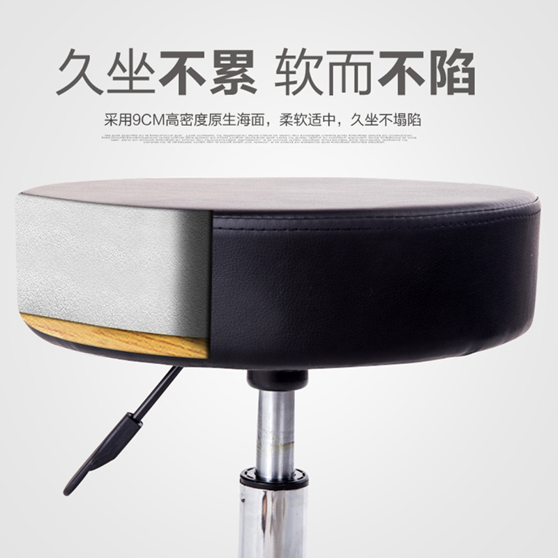刘利博022教师椅 铝合金五星脚 牛皮座定型不塌陷海绵教师椅