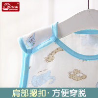 [苏宁自营]龙之涵 纯棉纯棉纱布露脚背心睡袋 夏凉款