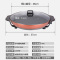 51cm大号电煎锅电饼铛不粘锅烤肉多功能插电商用生黄金蛋煎包烙饼烤饺锅 深度3cm加厚43cm带盖+6件套