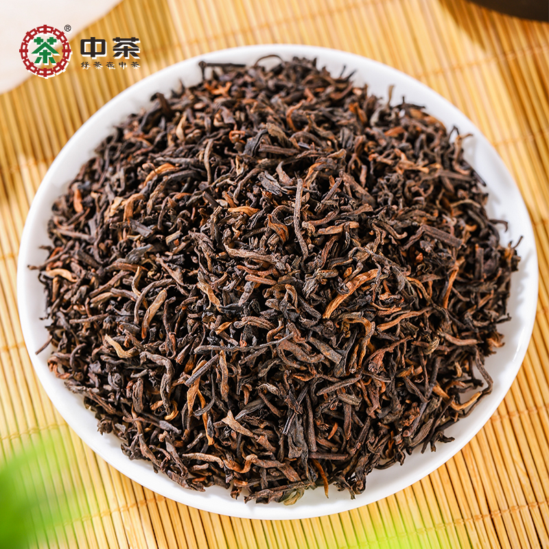 中茶陈年普洱茶散茶熟普400g配手提袋 1308云南普洱茶叶中华老字号高清大图