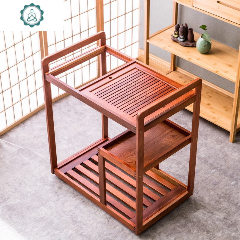 可移动茶车花梨木小茶台现代简约家用烧水壶套装功夫茶盘一体茶桌封后