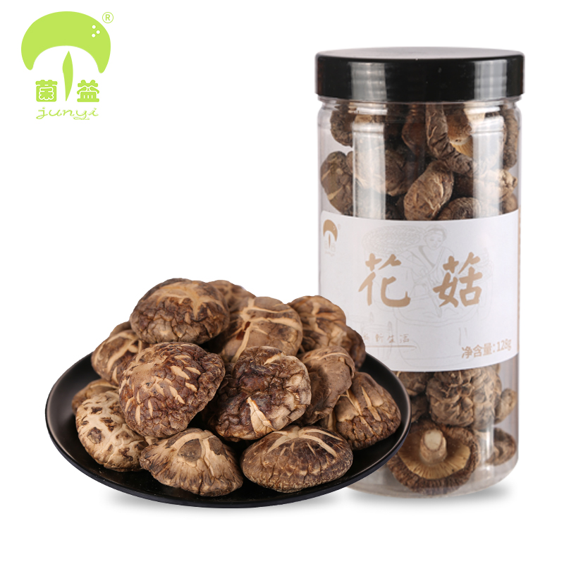 [菌益_花菇128g/罐] 南北干货香菇 小花菇 精选 花菇子蘑菇干货