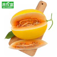 果农富 陕西阎良黄金蜜瓜 8.5-9斤 约2-4个 黄皮甜瓜新鲜水果金瓜香瓜18°蜜