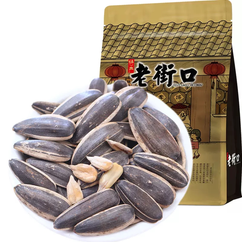 老街口瓜子五香味500g袋装年货坚果炒货葵花籽特产零食品高清大图