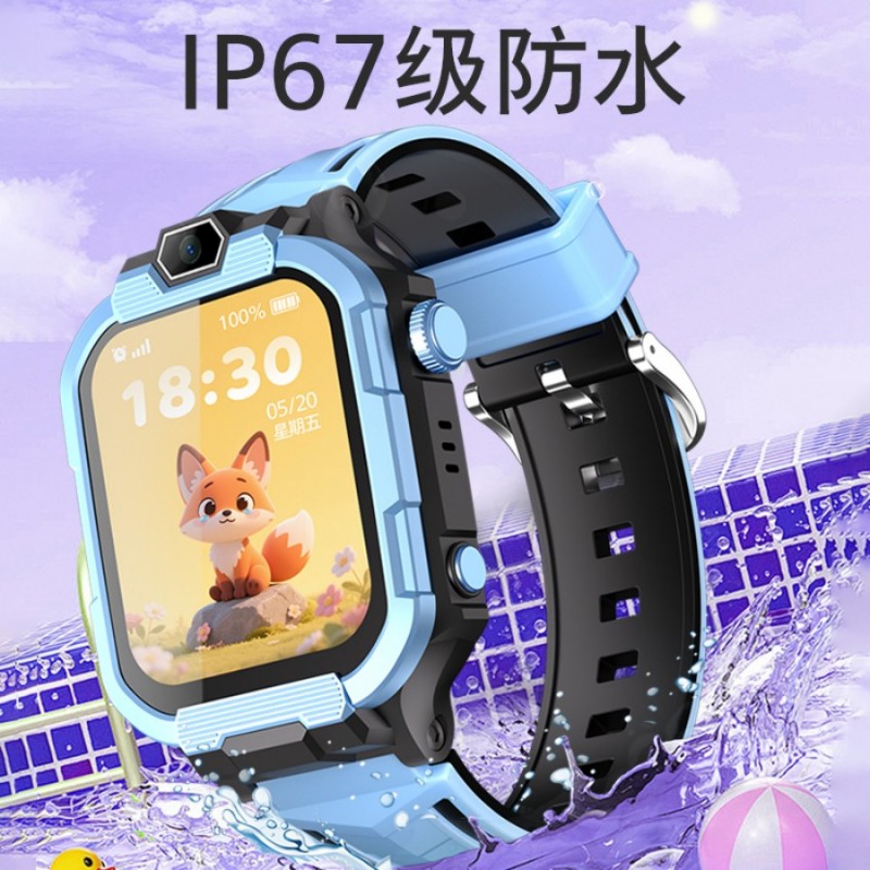 联想 A1 黑色 儿童电话手表 可插卡4G全网通可视频通话防水远程管控无游戏只接打电话定位智能手表高清大图