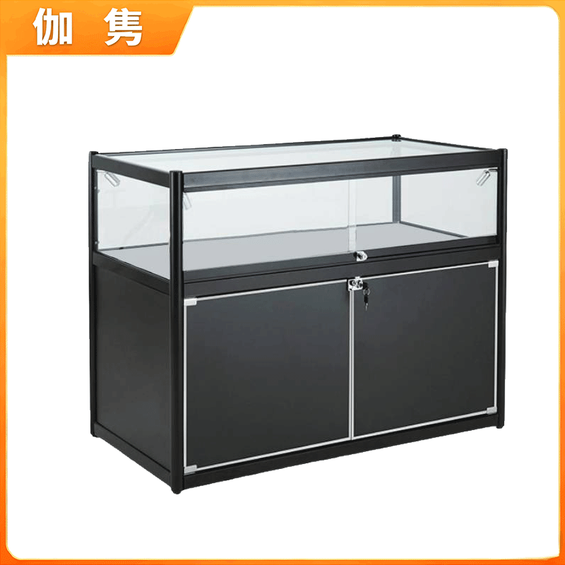 伽隽 玻璃展示柜 120*60*90cm 组高清大图