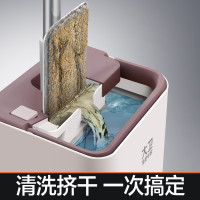 [厂家直销]大卫正品Z9免手洗平板把旋转胶棉拖把家用木地板一拖瓷砖地拖布懒人干湿两用托把墩布拖把拖把头自刷洗平板拖刮刮乐