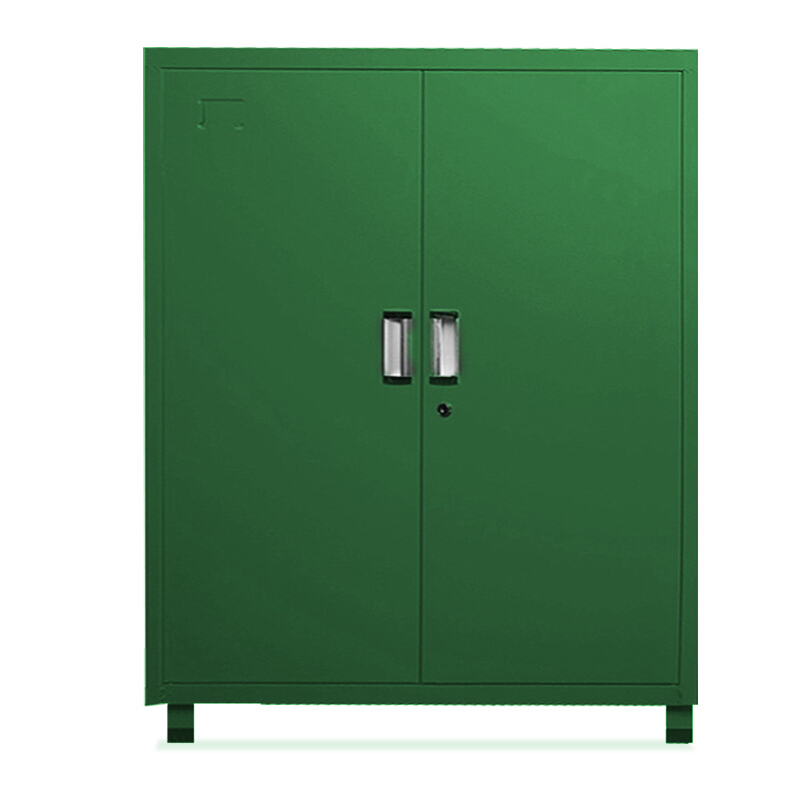 一鹏工具柜绿色重型车间双开门式五金柜铁皮储物柜多功能器材柜矮柜