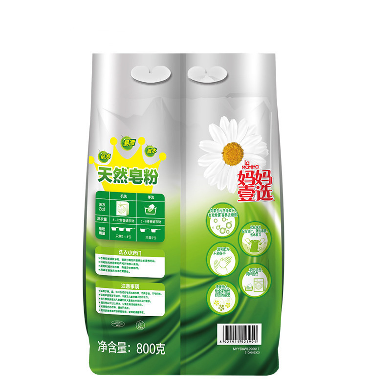 妈妈壹选 天然皂粉 袋装800g(银装) (单位:袋)