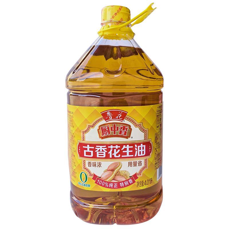 鲁花 厨中香古香花生油 4.01L高清大图