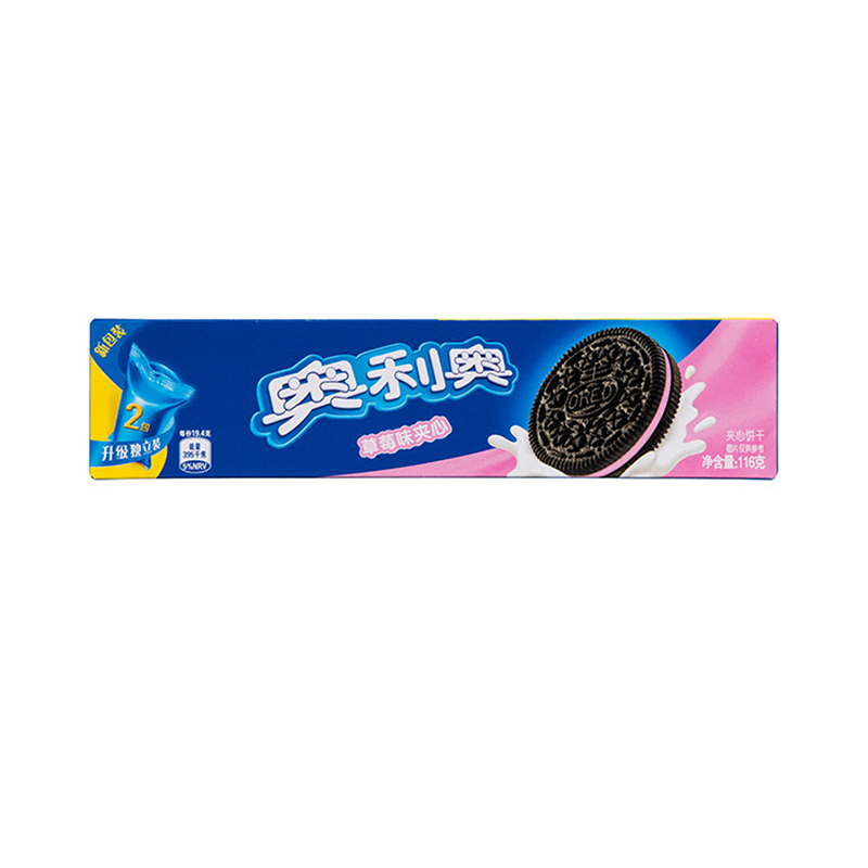 亿滋奥利奥(OREO) 夹心饼干 零食 草莓味116g(新老包装随机发货)高清大图