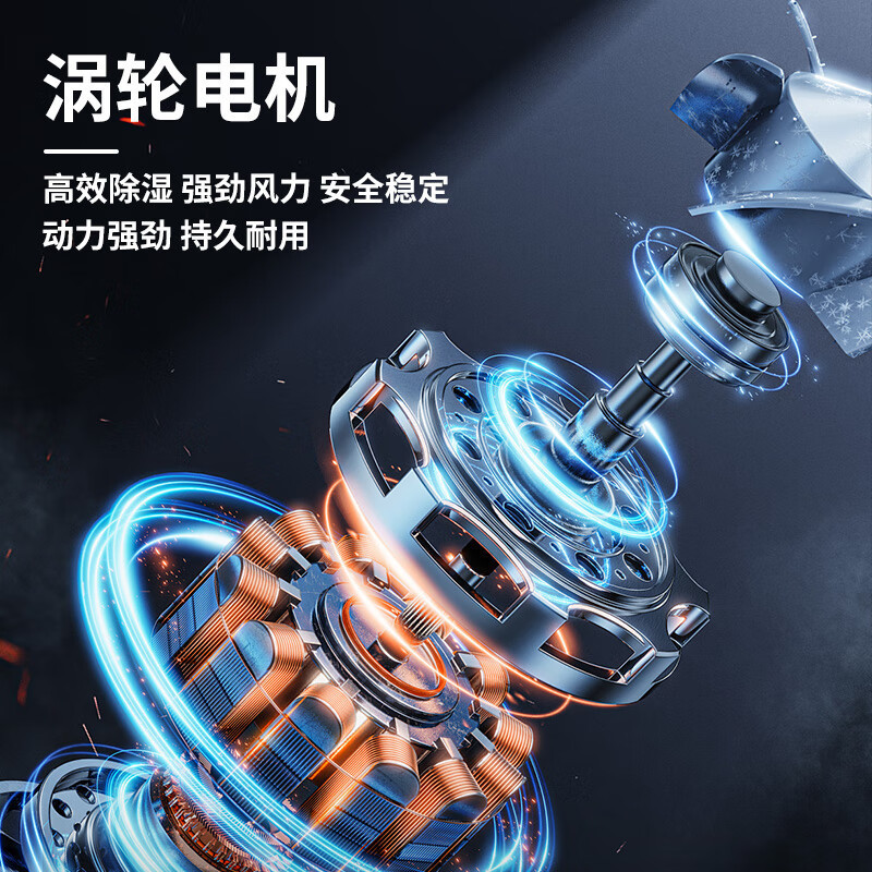 舒蔻(Supercloud)吹地机地面烘干机厕所大功率地板风干机卫生间工业商用地毯吹风机吹干机 SK-800F蓝色