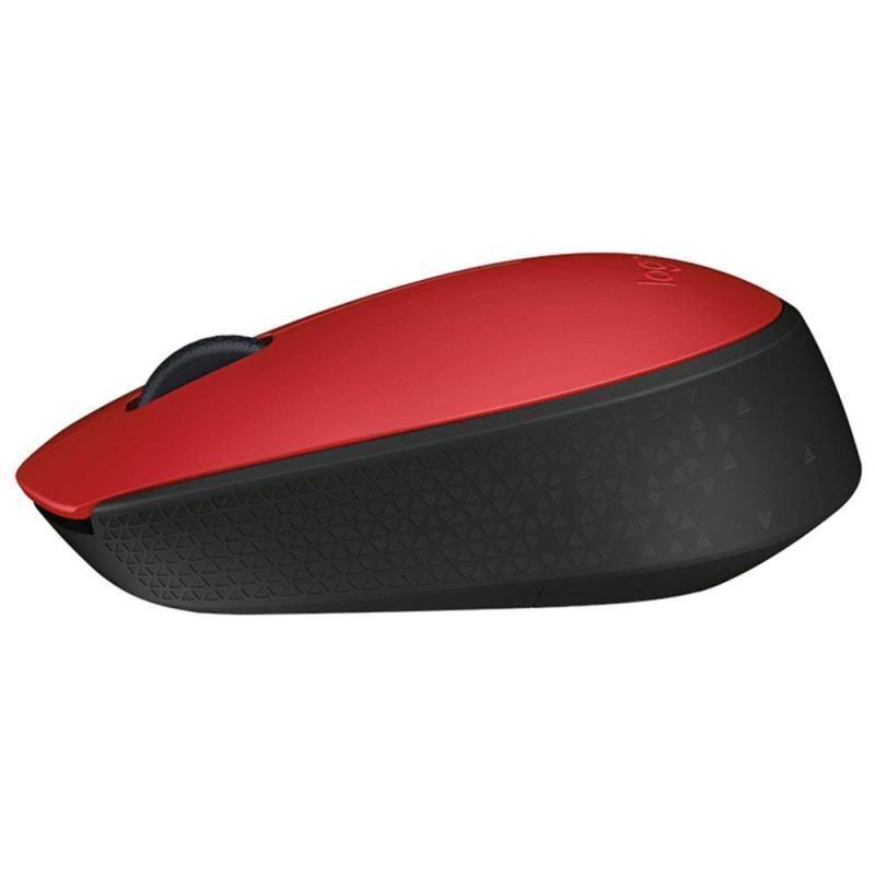 罗技(Logitech)M170 无线鼠标台式机电脑笔记本家用商务办公通用USB光电鼠标小巧时尚办公鼠标 红色+鼠标垫