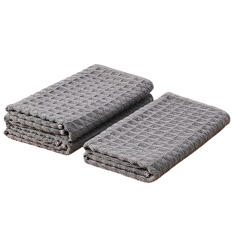 洁能尚 JNS0433 40*40cm 3块/包 华夫格清洁 抹布 (计价单位:包) 灰色高清大图