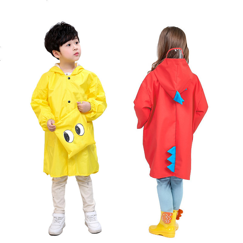 小恐龙儿童雨衣男童女童幼儿园宝宝1-3-6岁小孩小童连体防水雨披