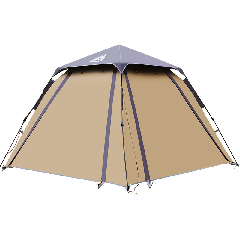 hewolf公狼户外双层防雨速开帐篷公园野餐露营防晒银胶自动帐篷