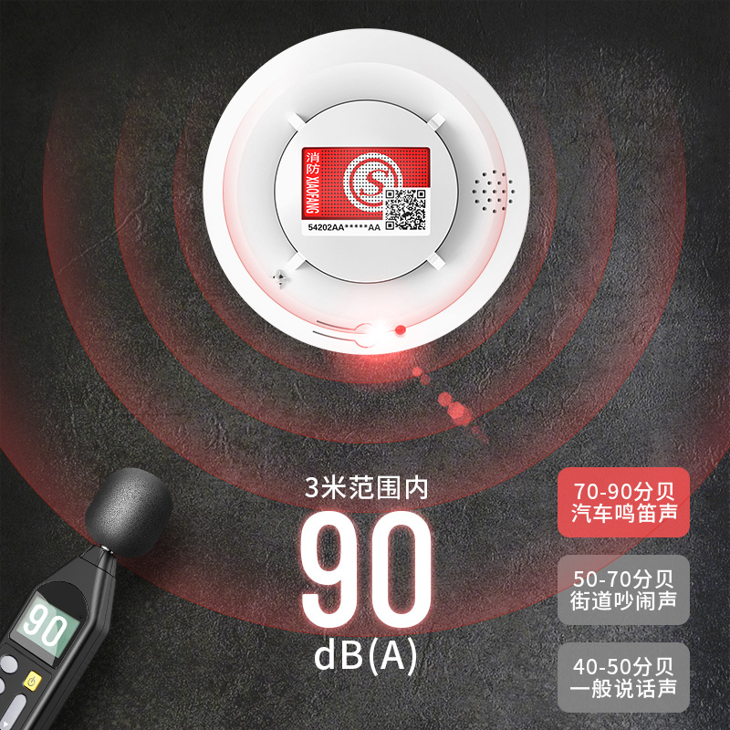 米若 烟温一体烟雾报警器 PS-817-LoRa款 件高清大图