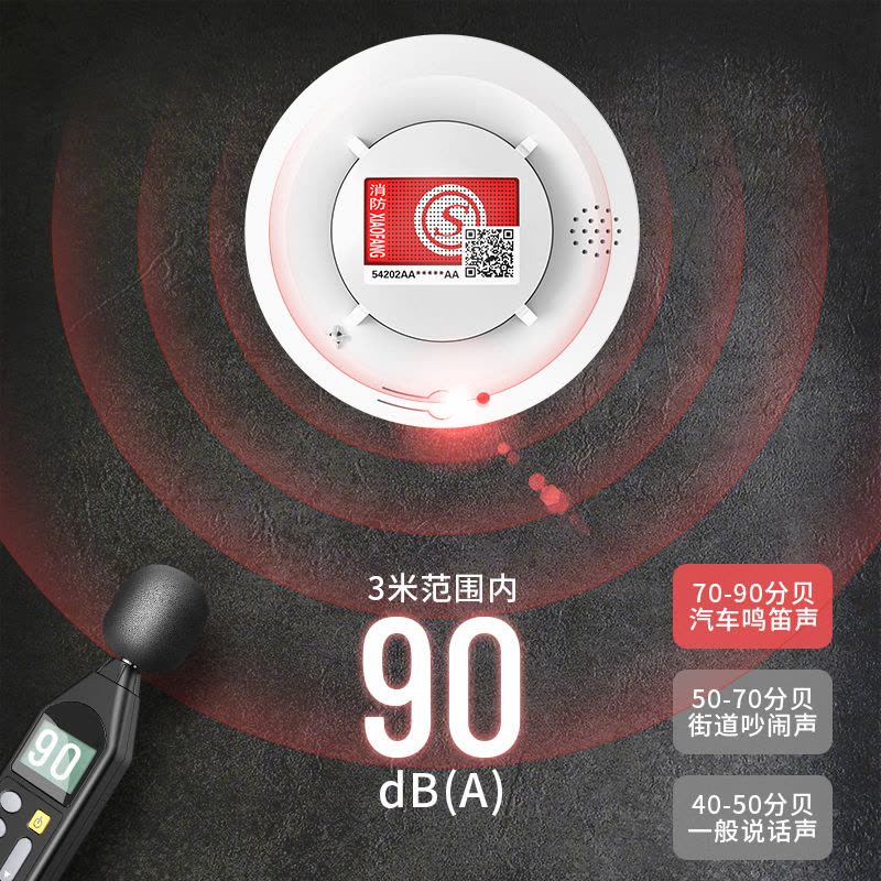 米若 烟温一体烟雾报警器 PS-817-LoRa款 件图片