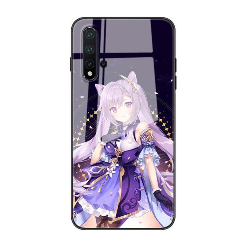 原神刻晴手机壳华为nova7/6se/5ipro/3e/p40/畅享20plus/10/9玻璃 图1