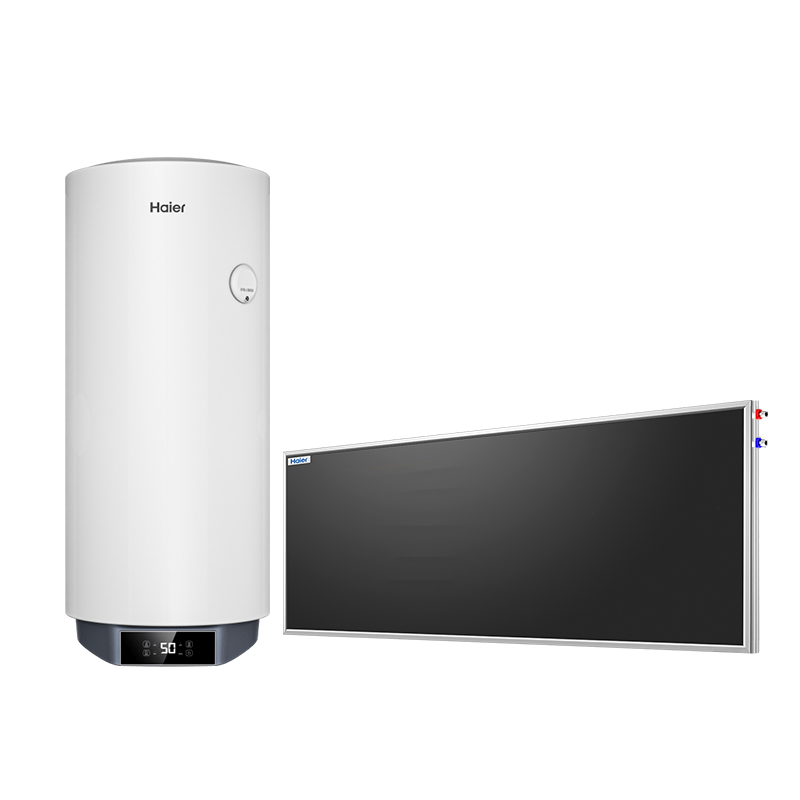 海尔(Haier)家用壁挂式太阳能热水器一级能效速热锆金全瓷加热管80L【套装】