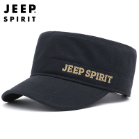JEEP SPIRIT正品吉普专卖男士户外旅游帽宽檐平顶帽可调节遮阳帽鸭舌帽休闲帽