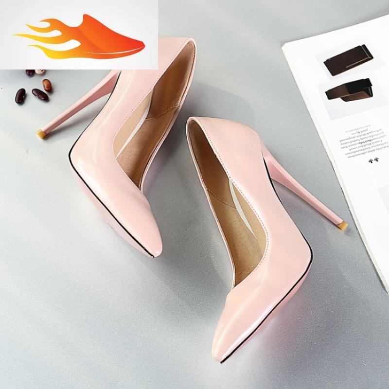 fishbasket大码超高跟鞋细跟尖头浅口单鞋特大号女鞋40434142444546