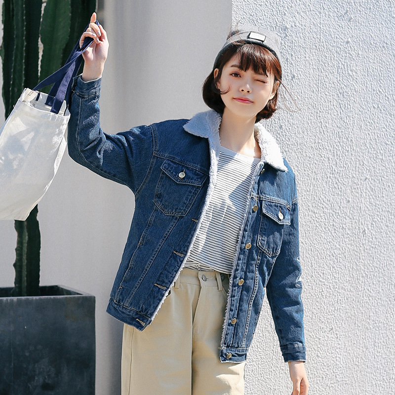 2018韩版秋装新款刺绣牛仔衣宽松休闲长袖牛仔外套短款女装上衣潮