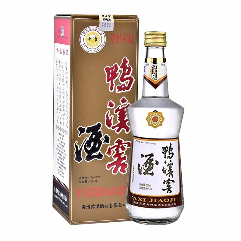 鸭溪窖酒玻璃瓶装54度500ml浓香型白酒复古版纯粮酒两瓶装