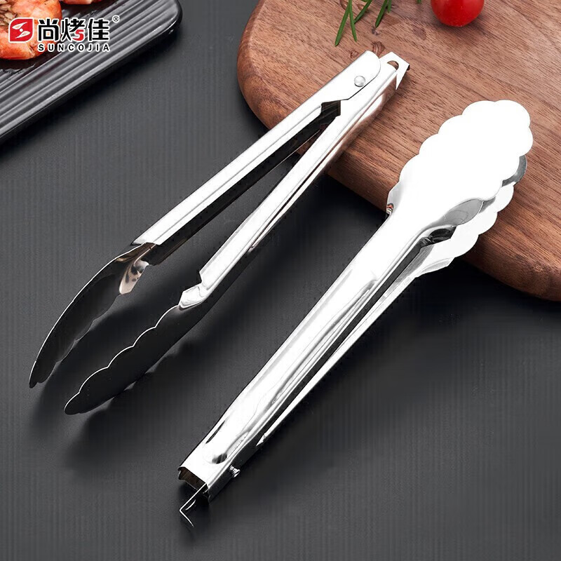梦莺 不锈钢加厚食品夹(计价单位:把)高清大图