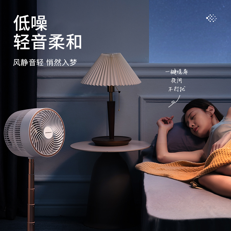 荣事达空气循环扇家用电风扇大风力卧室落地电扇FX509D遥控款