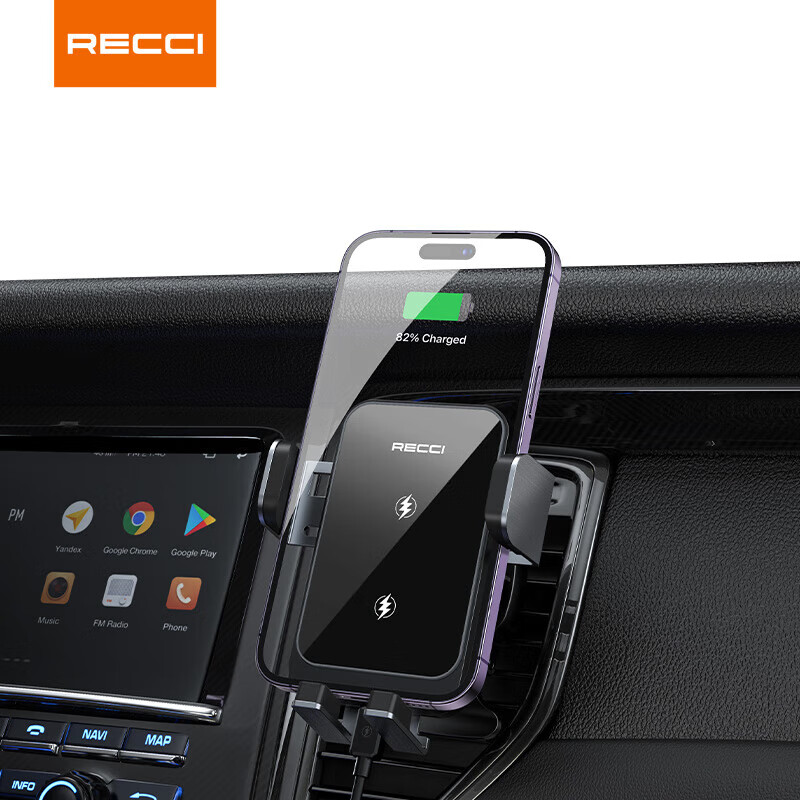 锐思RECCI 车载无线充支架15W闪充定位支架位置 RHO-C36高清大图