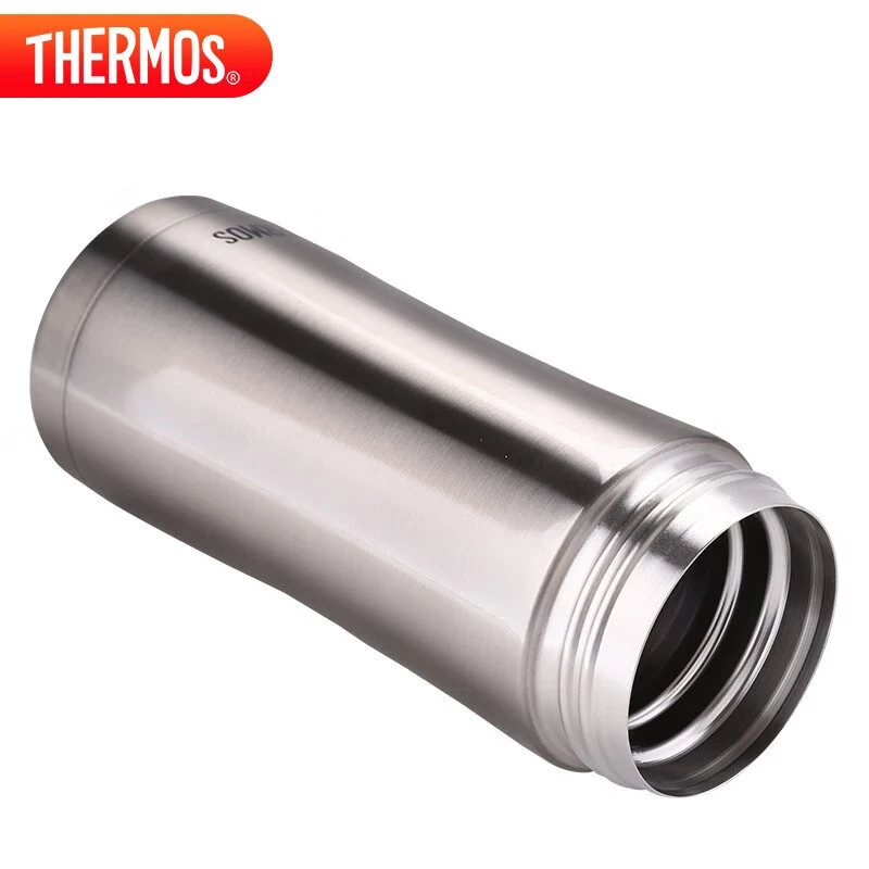 膳魔师(THERMOS)保冷保温400ml高真空不锈钢保温杯 JCG-400C SBK 不锈钢色高清大图