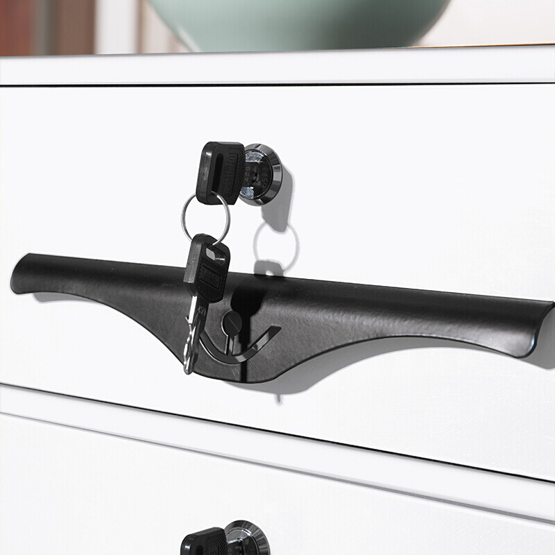 欧宝美文件柜钢制拆装矮柜铁皮储物柜二斗三斗黑白套色高清大图