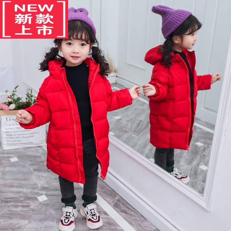 可莉允冬季儿童羽绒棉服中长款男女童棉衣小孩棉袄宝宝加厚加绒童装外套图片