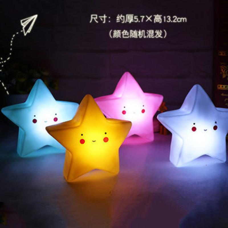 生日礼物女夜灯卧室灯星星月亮儿童房灯护眼睡眠床头灯小夜灯批发 星空灯小夜灯