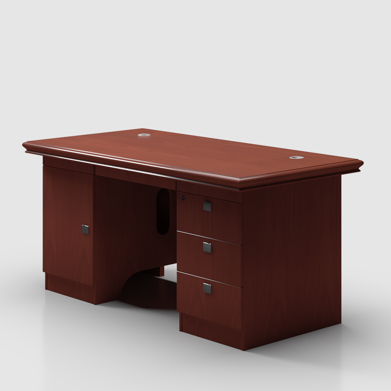 臻远ZY-BGZ-20办公家具油漆办公桌职员电脑桌写字台主管经理桌1.6米高清大图