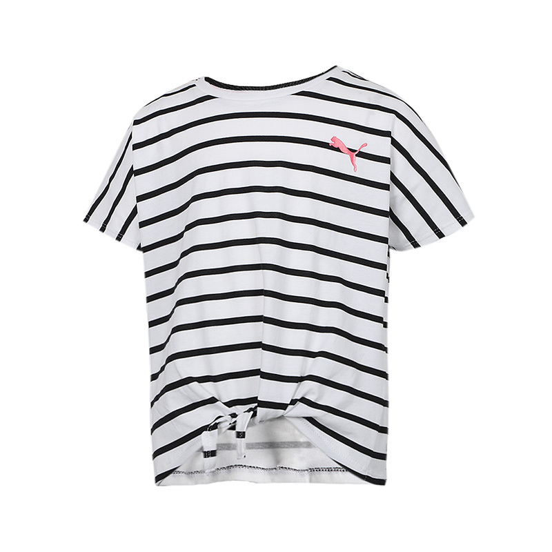 彪马 Puma 2020新款女童Alpha Striped Tee G短袖T恤58420102