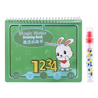 OMKHE 宝宝魔法水画本涂鸦书幼儿涂画册彩色1-2-3岁儿童画画本神奇水彩书水画绘画填色书水画本