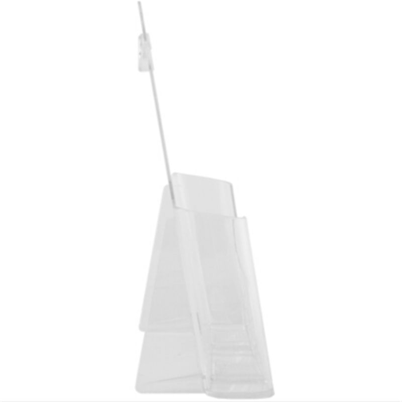 亚克力A4单层竖版透明资料挂墙展示架9317