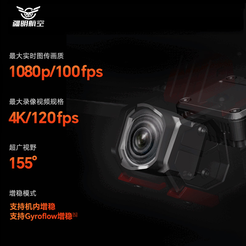 疆明航空 FPV穿越机 JM-CineFlow 5 整机 黑羊TBS 915接收机高清大图