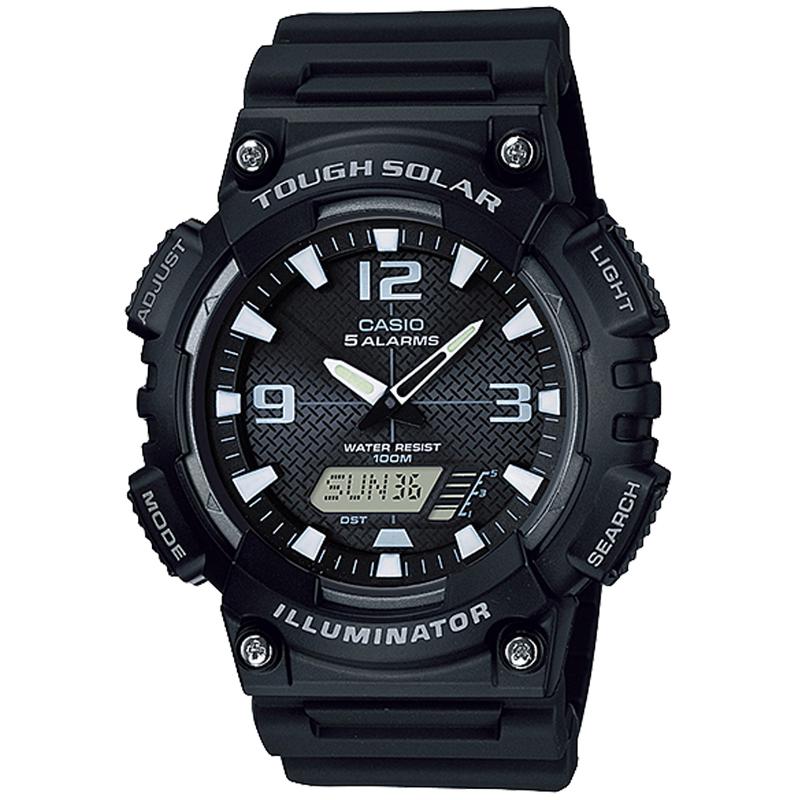 CASIO 卡西欧手表男士时尚防水运动休闲腕表正品代购AQS810W-1AV
