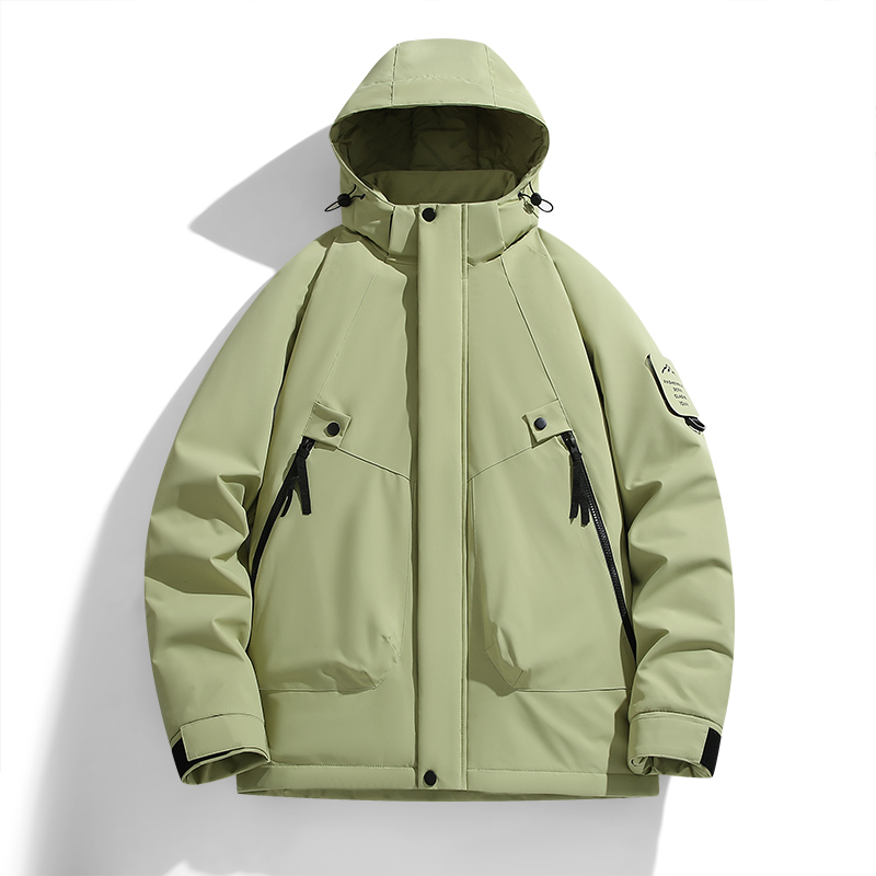 渔人船长秋冬情侣款户外保暖棉衣轻薄防风石墨烯男女款防寒服外套 男青萍色 5XL