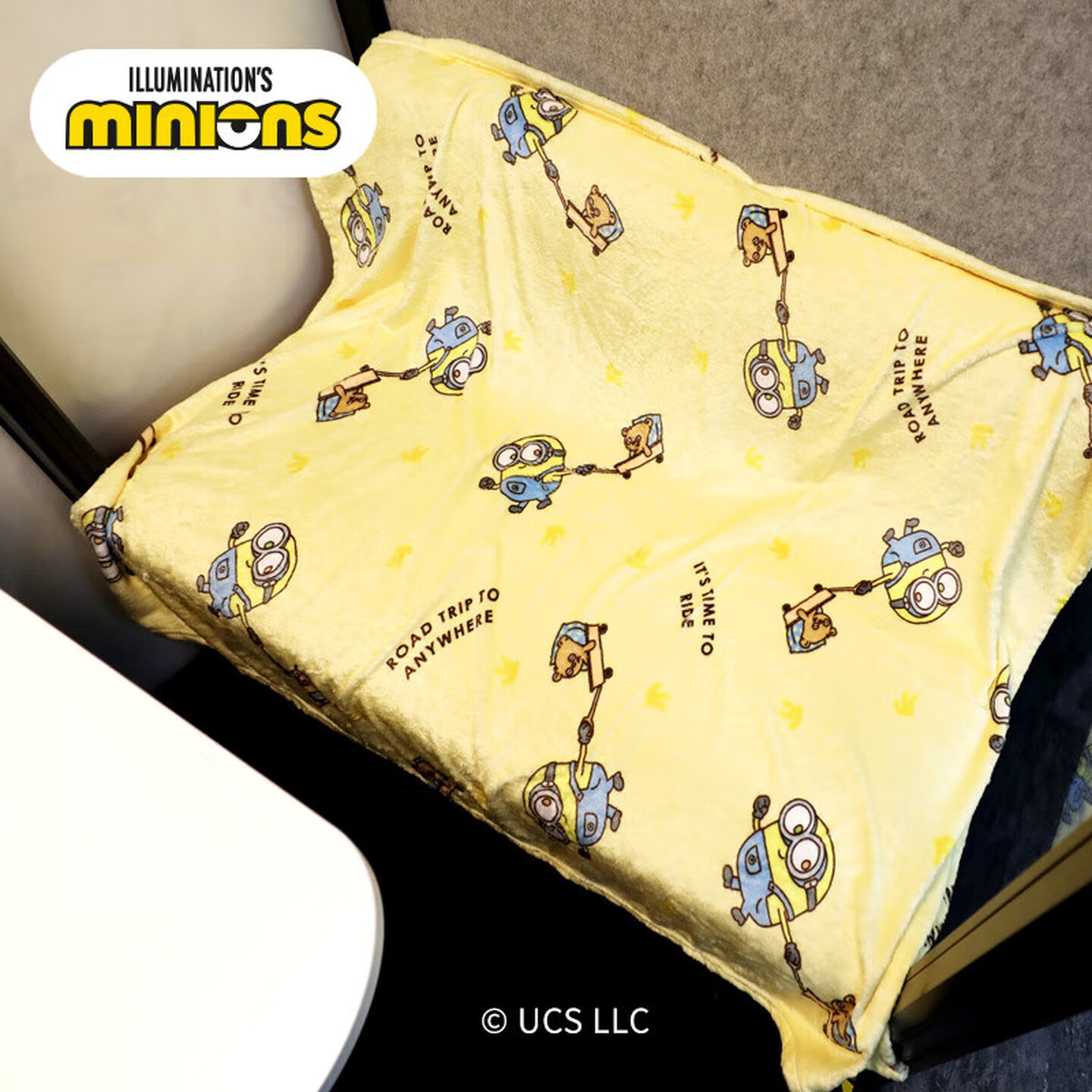 小黄人(DESPICABLE ME MINION MADE)小黄人BOB+TIM系列--舒绒毯 100*140cm高清大图