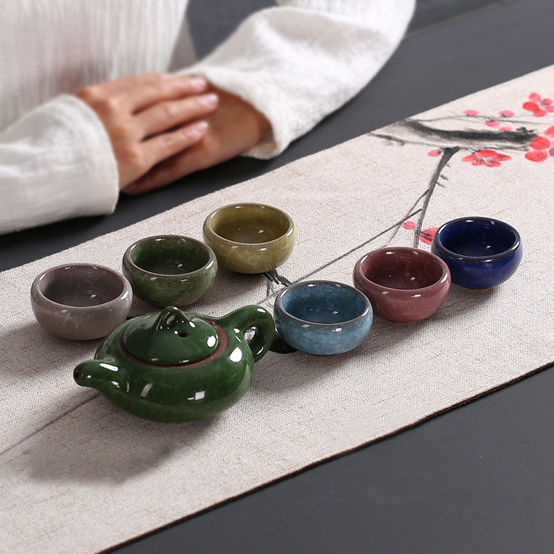 钻石白7件套功夫茶具 XTL325 茶具套装 (套)