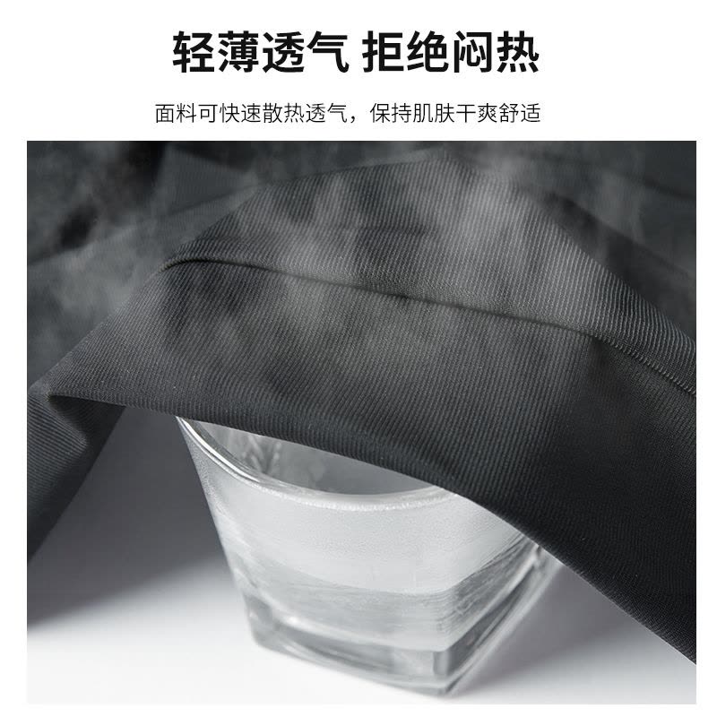 夏季大码男士冰丝弹力短裤清爽透气跑步健身休闲运动裤五分裤图片