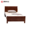 [理政]床 实木床 公寓卧室宿舍办公室简约现代北欧风格 木质单人双人床 加配套五公分床垫
