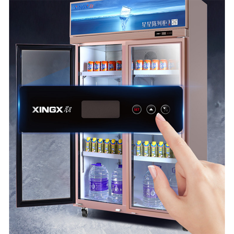 冰柜双门商用立式饮料风冷展示柜蛋糕冷藏保鲜柜超市趟门冰箱1000x580